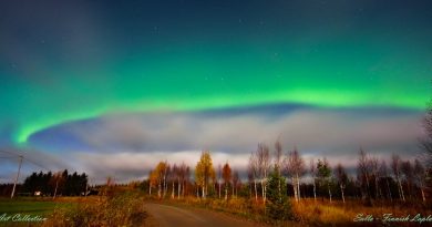 Auroras boreales captadas desde Salla, Finlandia