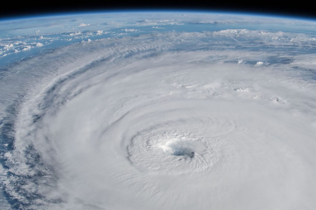 Imágenes del ojo del huracán Florence tomadas desde la ISS