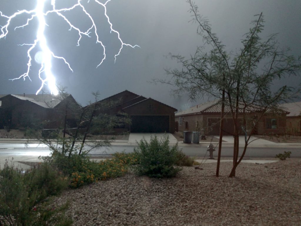 Tormenta eléctrica fotografiada desde Arizona, Estados Unidos