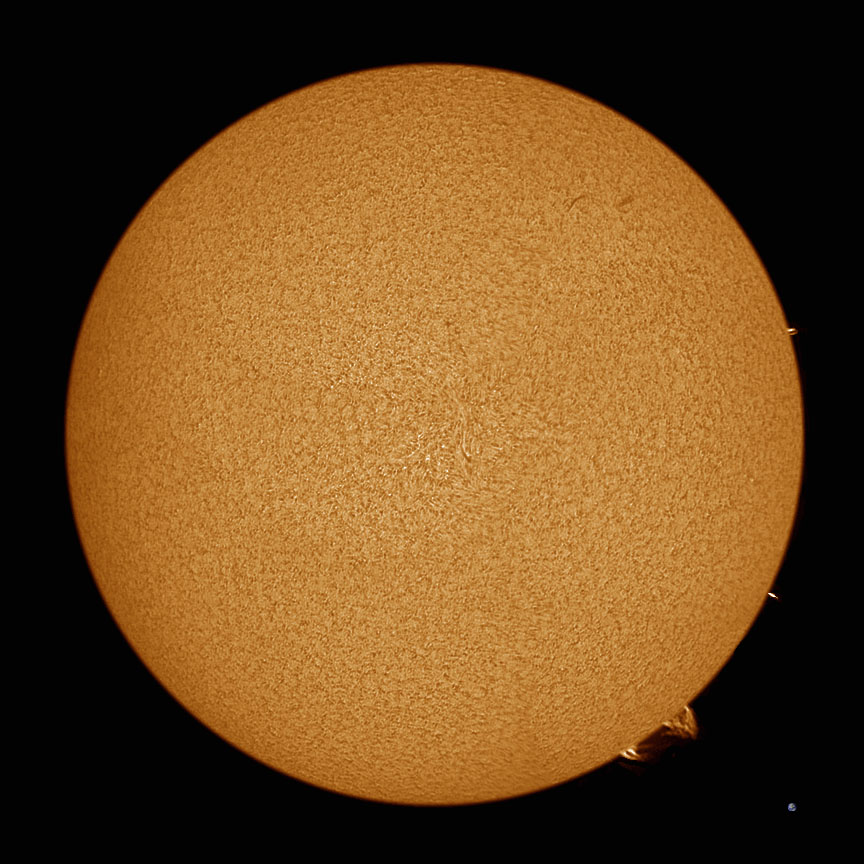 Imagen del Sol tomada desde Arizona, Estados Unidos