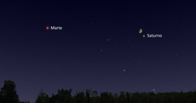 La conjunción de la Luna y Saturno será visible esta noche