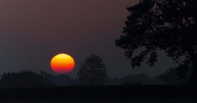 El Sol fotografiado desde Norfolk, Inglaterra