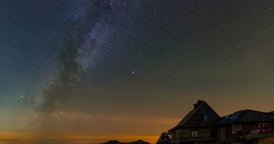 La Vía Láctea fotografiada desde Bieszczady, Polonia