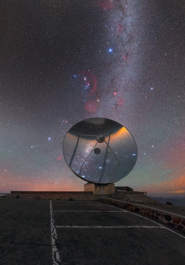 La Vía Láctea fotografiada desde el Observatorio La Silla, Chile