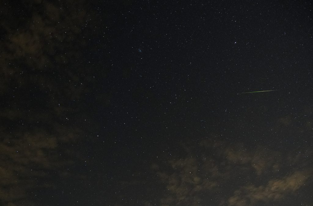 Fotografía de una leónida captada sobre Arizona, Estados Unidos