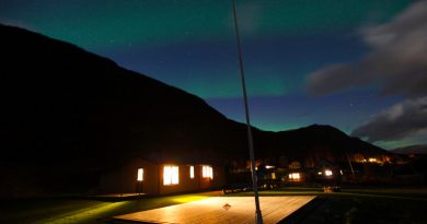 Auroras boreales captadas desde Storeng, Noruega