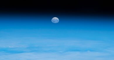 La Luna fotografiada desde la Estación Espacial Internacional