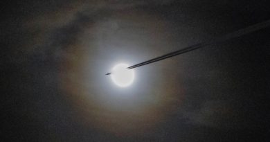 Corona lunar fotografiada desde Harleston, Inglaterra