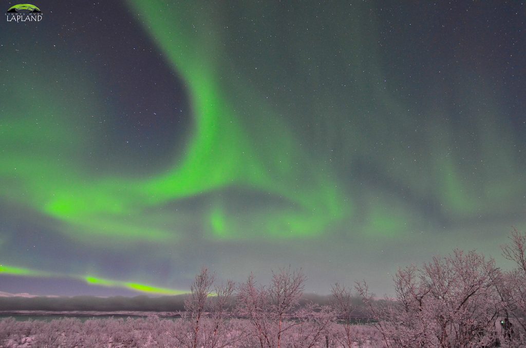 Auroras boreales fotografiadas desde el norte de Suecia