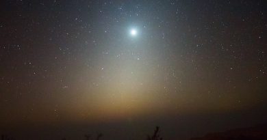 El planeta Venus fotografiado desde el Parque Nacional de Kirthar, Pakistán
