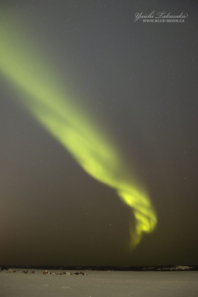 Auroras boreales fotografiadas desde Territorios del Noroeste, Canadá