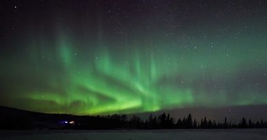 Auroras boreales fotografiadas desde el norte de Finlandia
