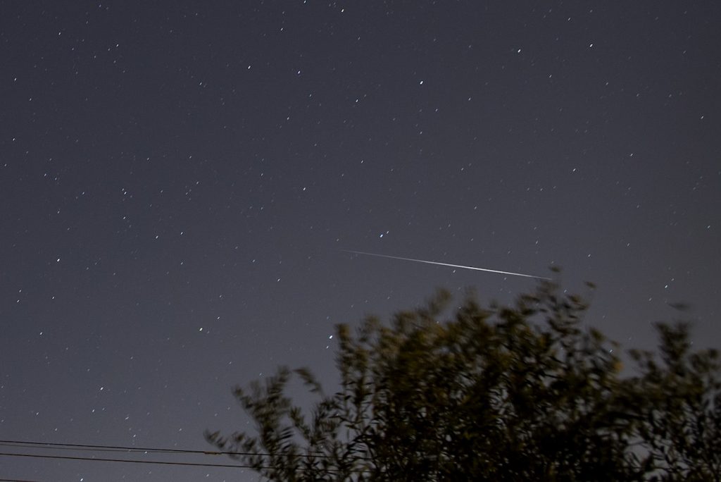 Meteoro fotografiado desde Chiuduno, Italia