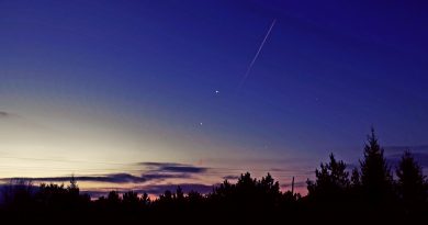 Júpiter y Venus captados desde Biskupice, Polonia