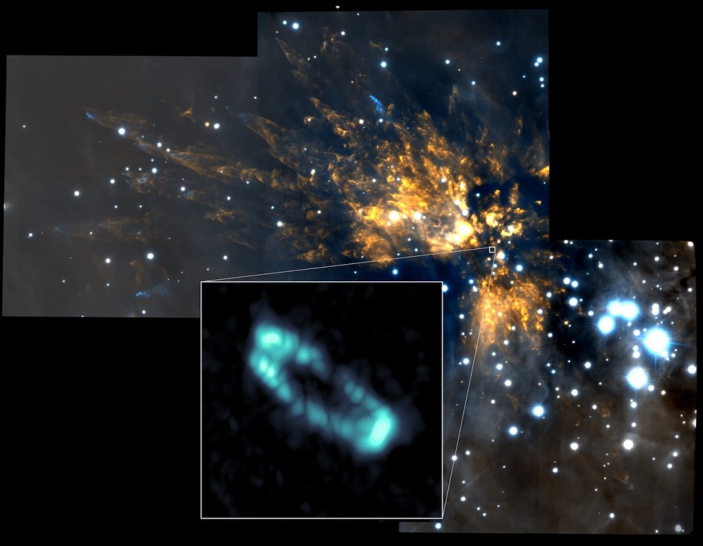 Descubren anillo de sal alrededor de una estrella joven