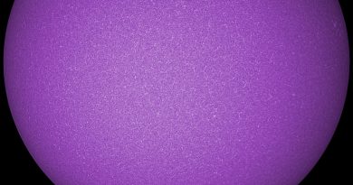 Imagen del Sol tomada en la línea de emisión Calcio-K