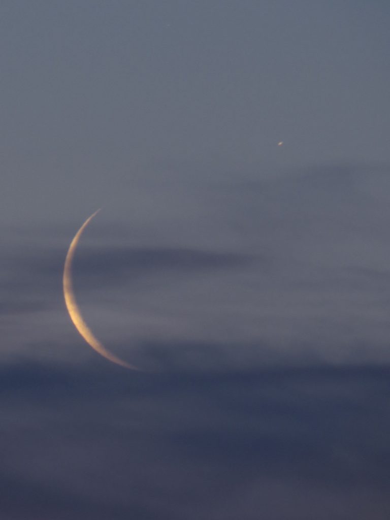 Imagen de la Luna menguante captada desde North Wiltshire, Inglaterra