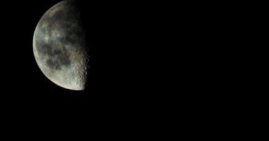 Foto de la Luna y Júpiter tomada desde Formia, Italia