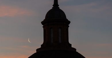 La conjunción de la Luna y Venus fotografiada desde Zaragoza, España
