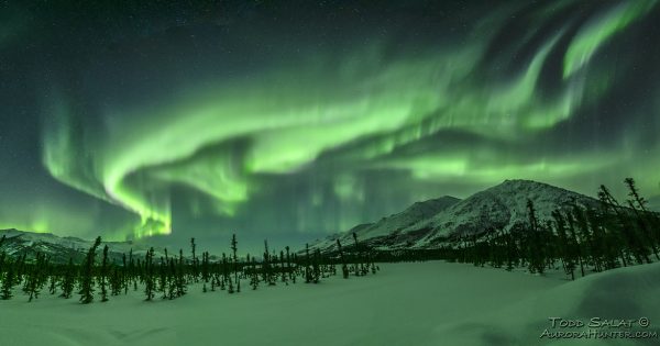 Auroras boreales fotografiadas desde Coldfoot, Alaska