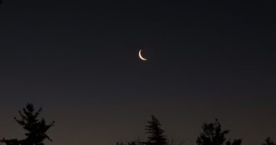 Imagen de la Luna menguante captada desde Sedona, Arizona