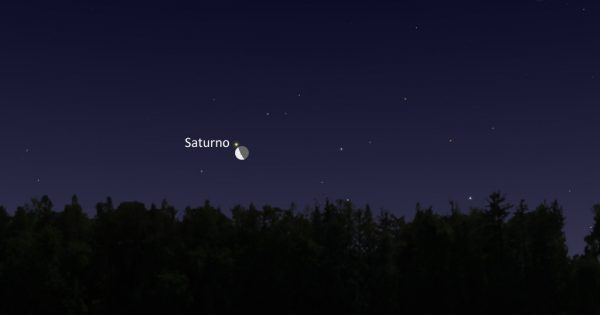 La conjunción de la Luna y Saturno será visible antes del amanecer del 29 de marzo