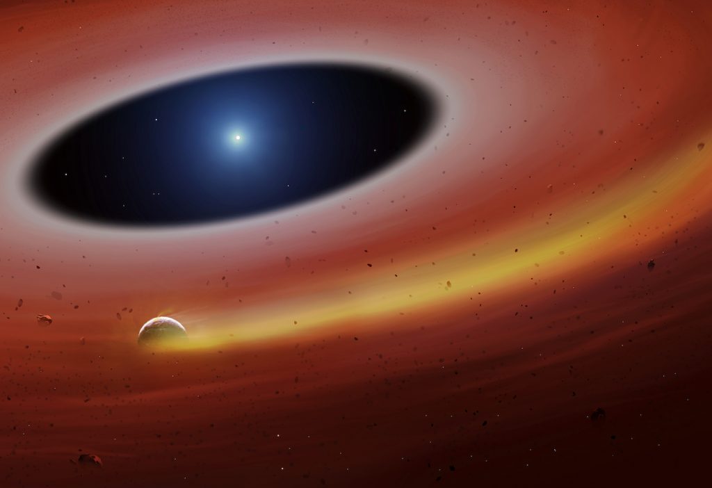Fragmentos de un exoplaneta sobreviven a la destrucción de su estrella