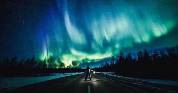 Auroras boreales fotografiadas desde Rovaniemi, Finlandia
