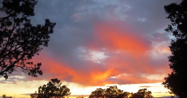 El atardecer fotografiado desde Colorado, Estados Unidos