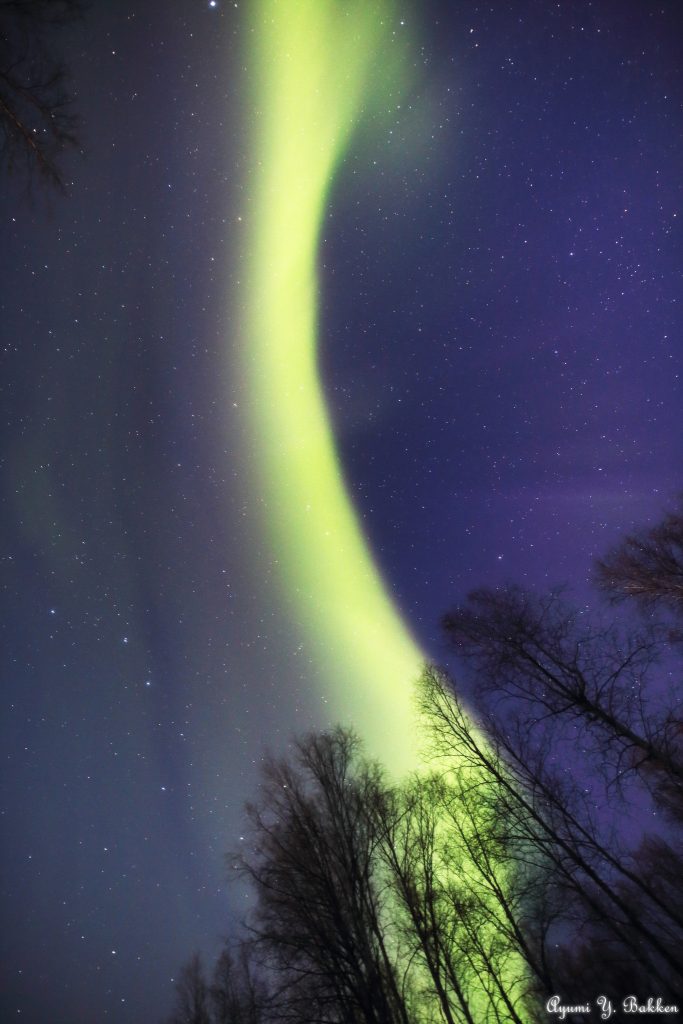 Fotografía de auroras boreales tomada desde Alaska (15-abril)