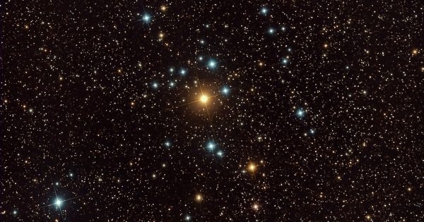 Imagen del cúmulo abierto NGC 2451 tomada el 27 de abril