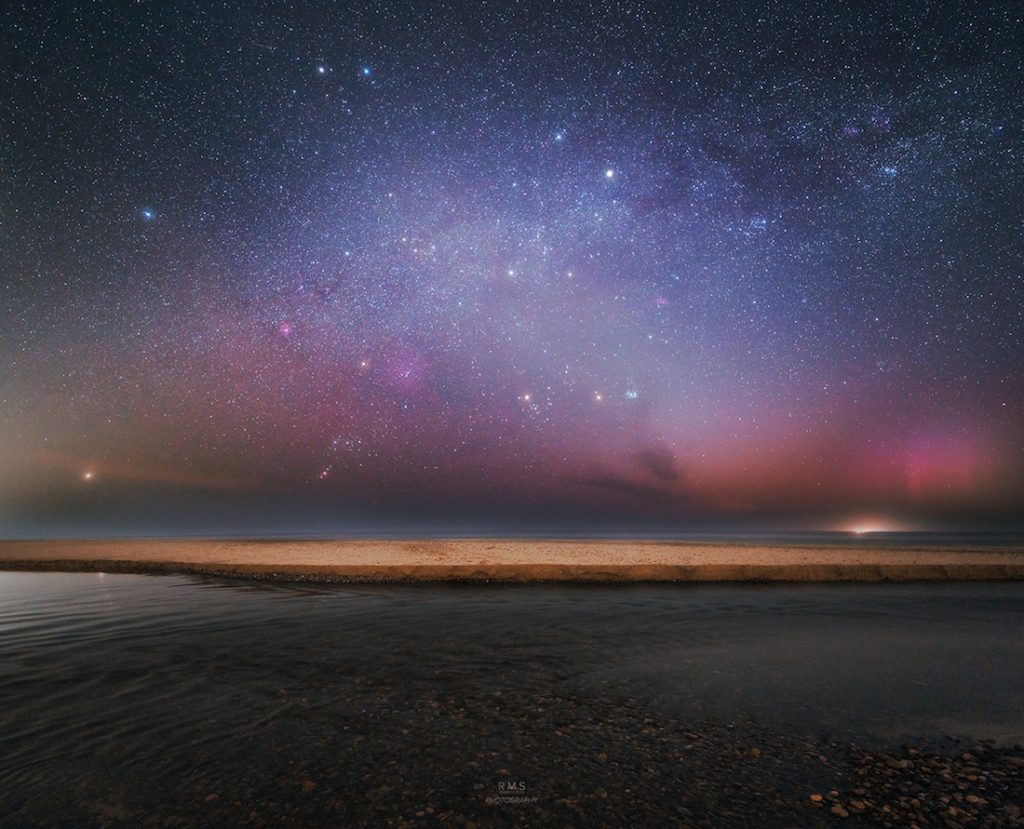 La Vía Láctea fotografiada desde Hjørring, Dinamarca