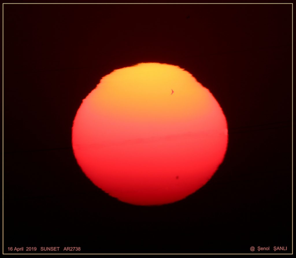 Fotografía del Sol tomada desde Bursa, Turquía