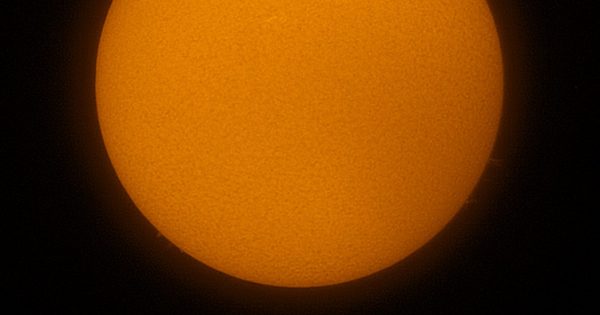 Imagen del Sol tomada el 4 de abril de 2019