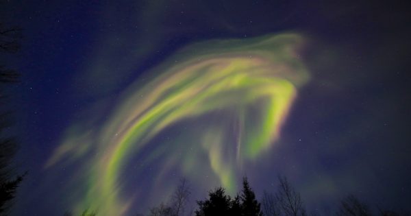 Auroras boreales captadas desde Alaska (26-abril)