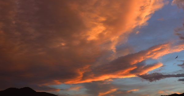 Imagen del atardecer tomada desde Arenys de Munt, Barcelona