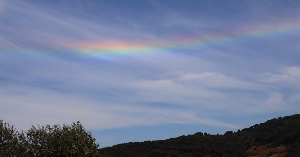Imagen de un arco circunhorizontal tomada desde Arenys de Munt, Barcelona