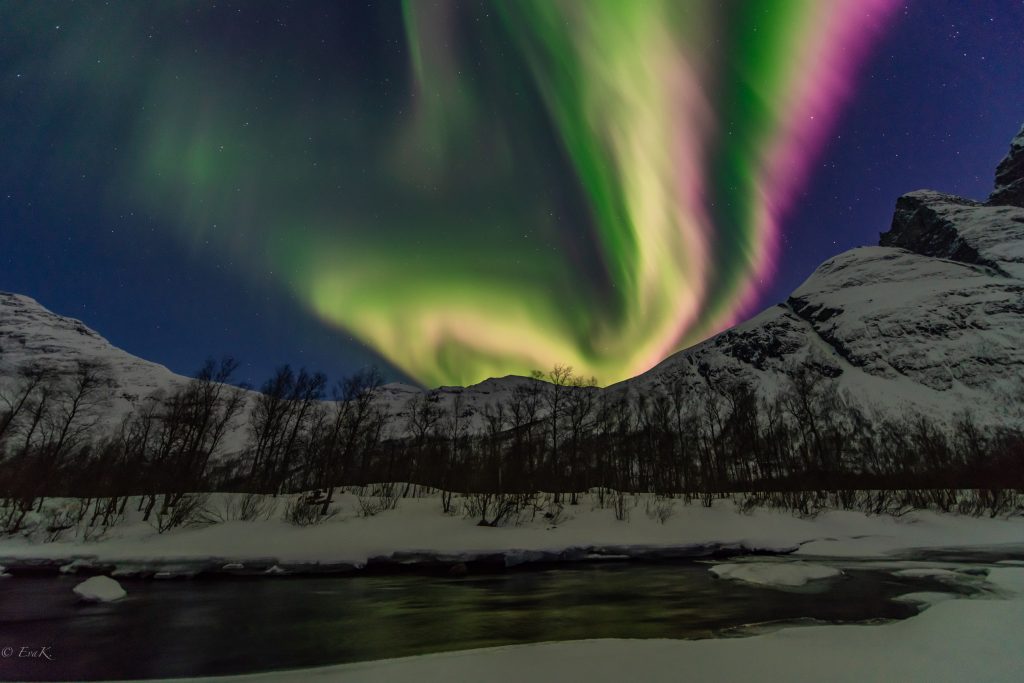 Auroras boreales fotografiadas desde Noruega