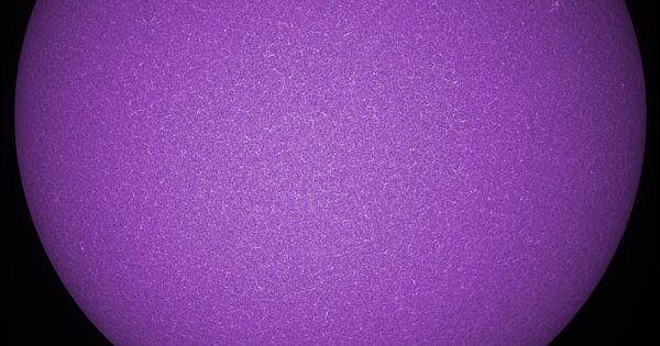 Imagen del Sol tomada el 19 de mayo de 2019