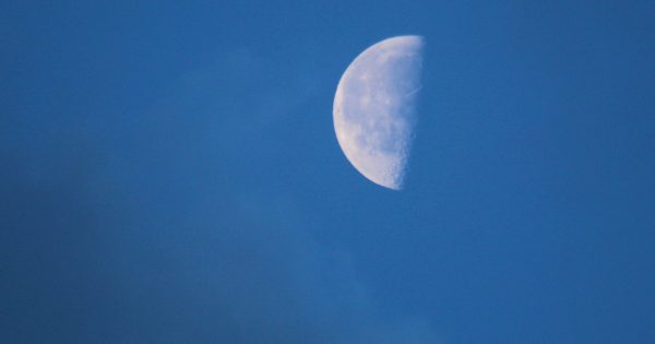 Foto de la Luna tomada desde Arenys de Munt, Barcelona