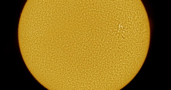 Imagen del Sol tomada desde Trenton, Florida