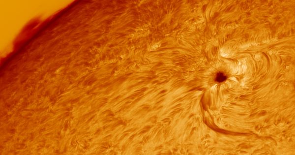 Imagen de la región activa 2740 en el Sol