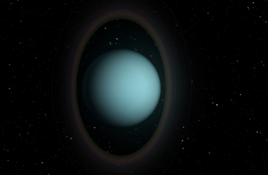 Los anillos planetarios de Urano brillan en luz fría
