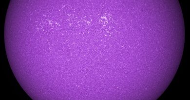 Imagen del Sol captada en la línea de emisión Calcio-K