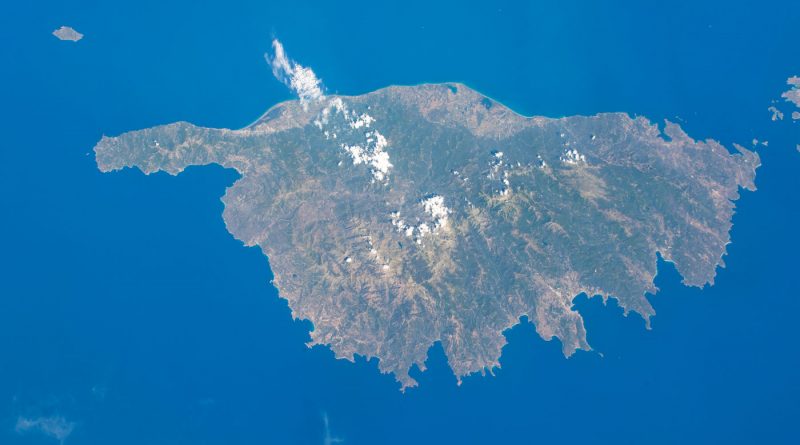 La isla de Córcega fotografiada desde la Estación Espacial Internacional