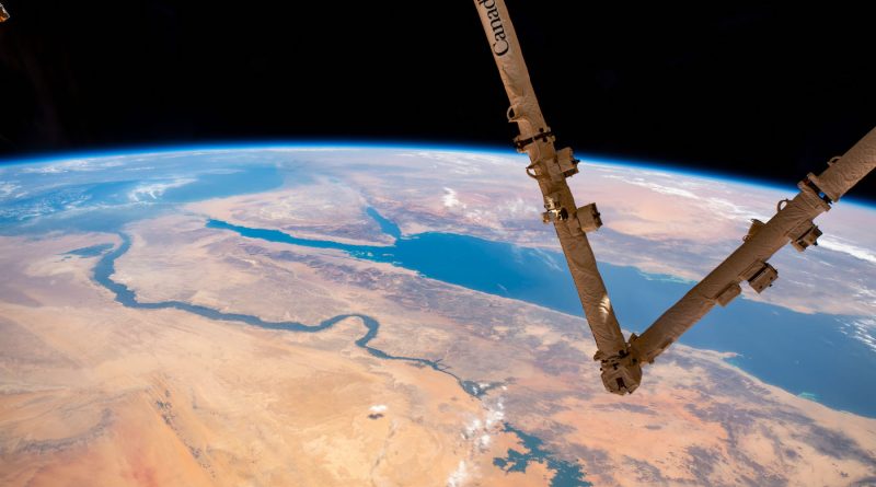 El río Nilo y el mar Rojo fotografiados desde la ISS