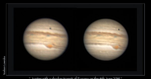 Imágenes de Júpiter tomadas desde Queensland, Australia