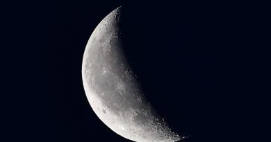 La Luna menguante fotografiada el 26 de julio de 2019