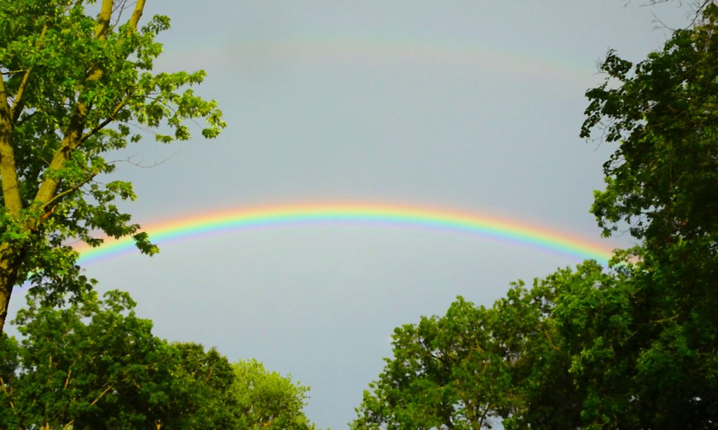 Arcoíris fotografiado desde Austin, Texas