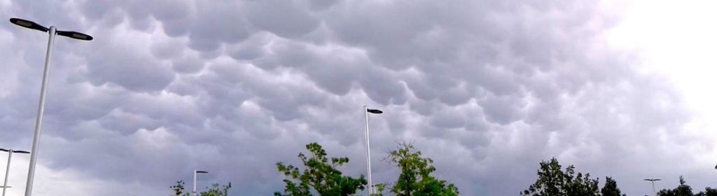 Nubes mammatus fotografiadas desde Colorado, Estados Unidos